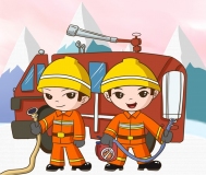 pngtree cartoon attention fire poster background material image 182491