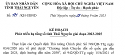 Thực hiện phát triển hạ tầng số tỉnh Thái Nguyên giai đoạn 2023-2025