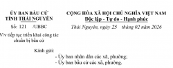 Khẩn trương triển khai công tác chuẩn bị bầu cử đại biểu Quốc hội khóa XVI và đại biểu Hội đồng nhân dân các cấp nhiệm kỳ 2026 - 2031