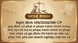 MỘT SỐ NỘI DUNG THAY ĐỔI ĐÁNG CHÚ Ý CỦA NGHỊ ĐỊNH SỐ 109/2026/NĐ-CP NGÀY 01/4/2026 CỦA CHÍNH PHỦ