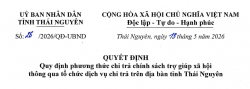 Thái Nguyên - Quy định chi trả trợ giúp xã hội không dùng tiền mặt trên địa bàn tỉnh
