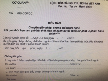 74 biểu mẫu mới sử dụng trong xử phạt vi phạm hành chính