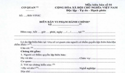 Xử phạt vi phạm hành chính trong trường hợp lập biên bản xác minh