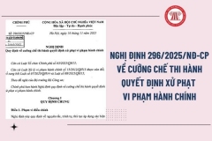 Trình tự, thủ tục cưỡng chế quyết định xử phạt vi phạm hành chính theo quy định mới