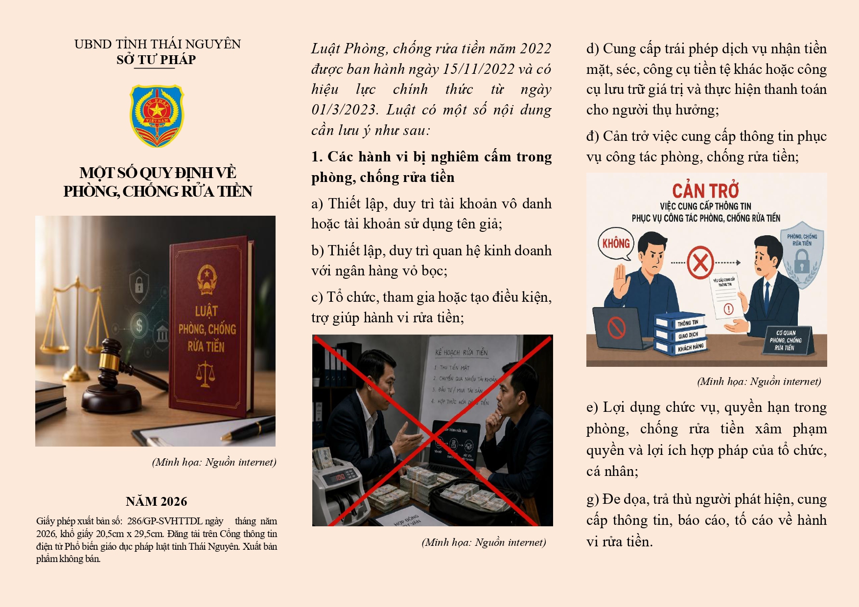 Tờ gấp: Một số quy định về phòng, chống rửa tiền